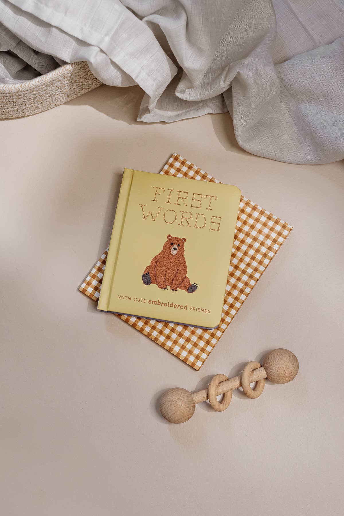 Paige Tate & Co. - First Words with Cute Embroidered Friends (Baby Board Book)
