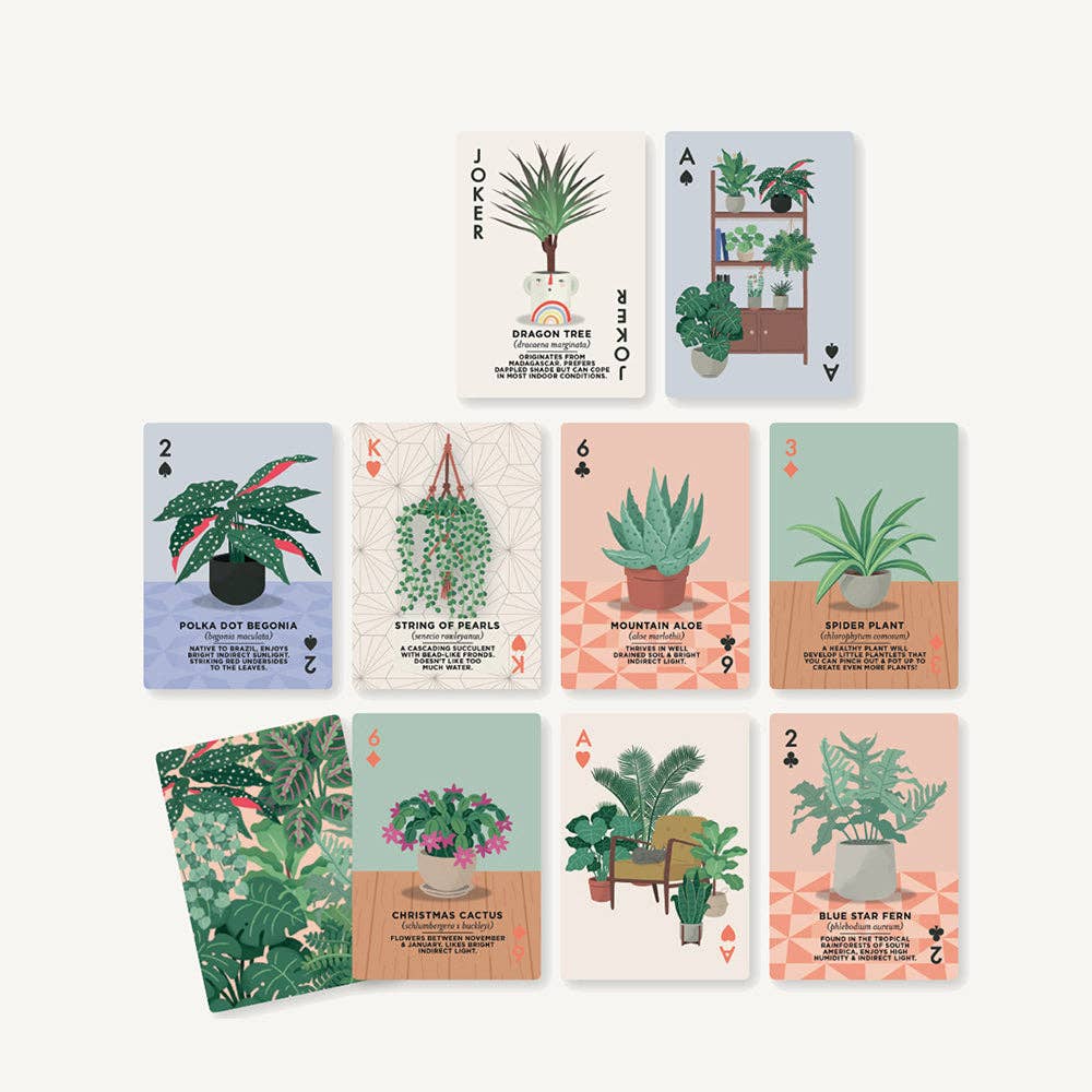 Ridley's Games - Houseplants Playing Cards CDU of 6