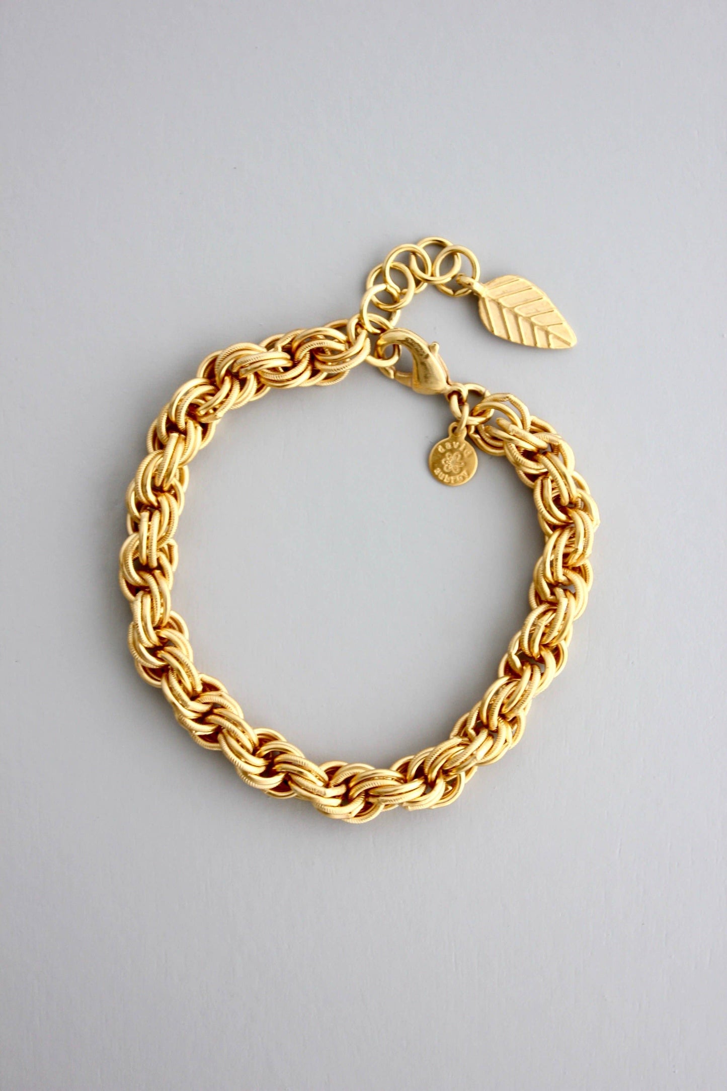 David Aubrey Jewelry - DORB18 Rope Gold Chain Bracelet