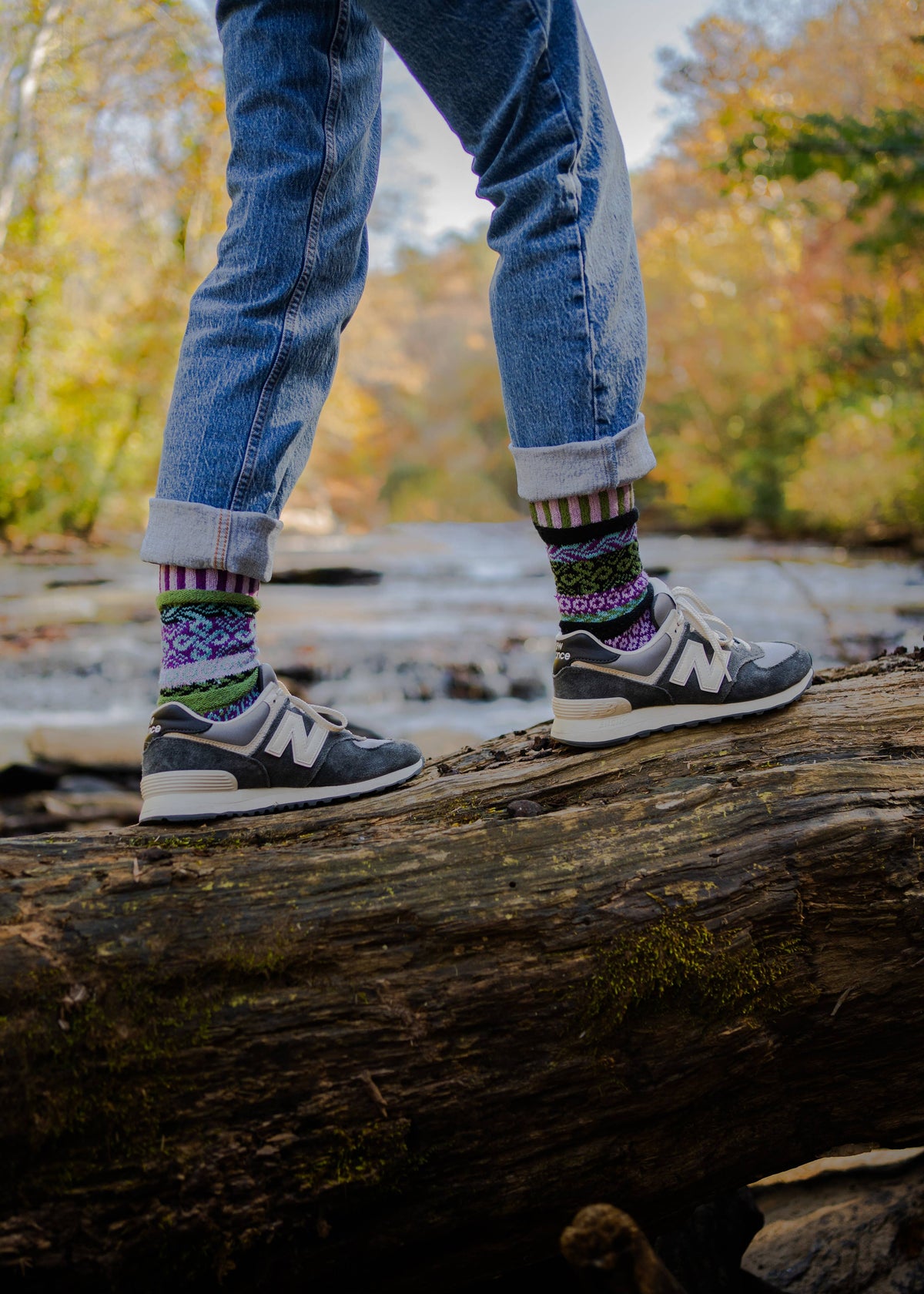 Solmate Socks - La Seine Crew Socks | USA Made Sustainable Mismatched Socks