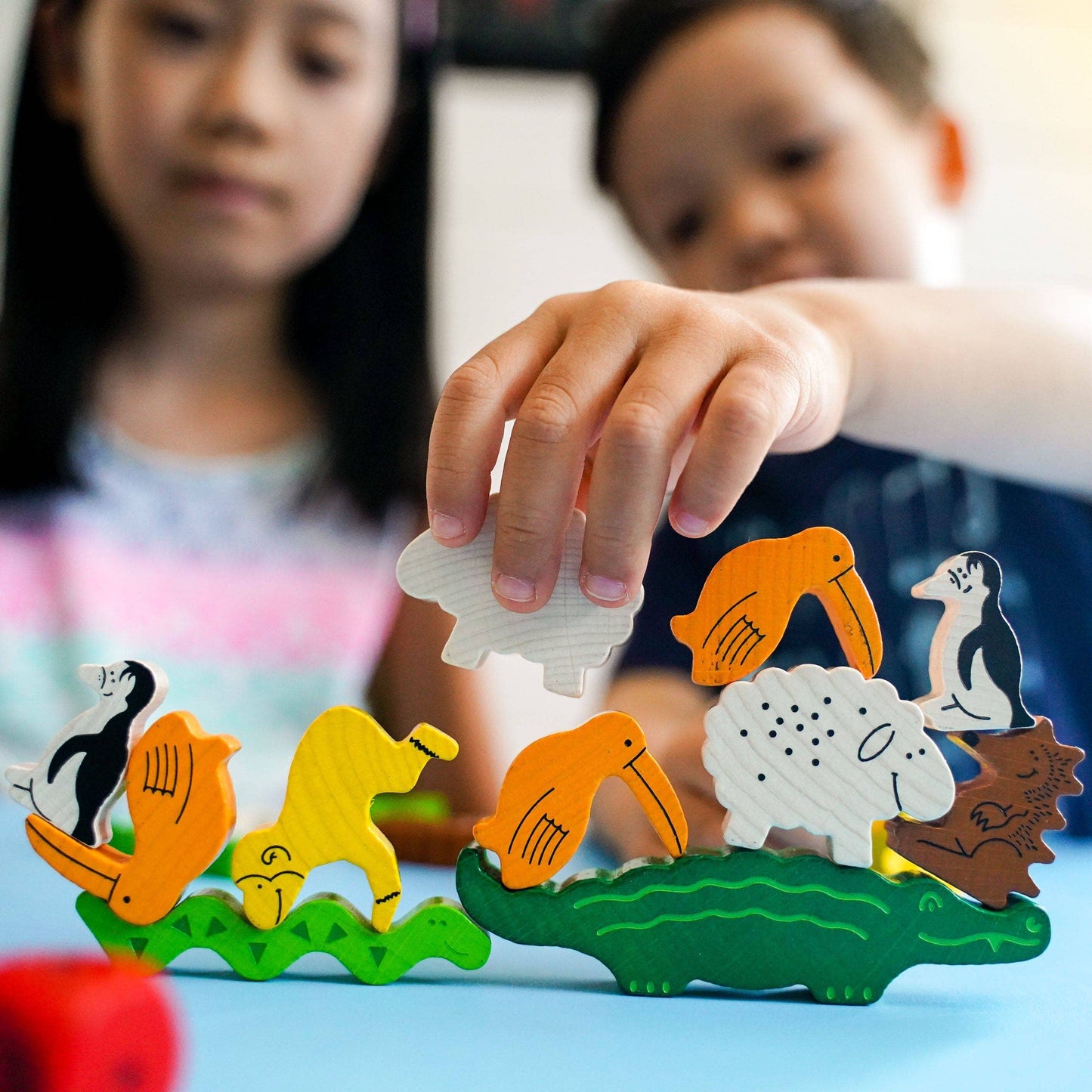 HABA USA - Animal Upon Animal Game - Compact Version