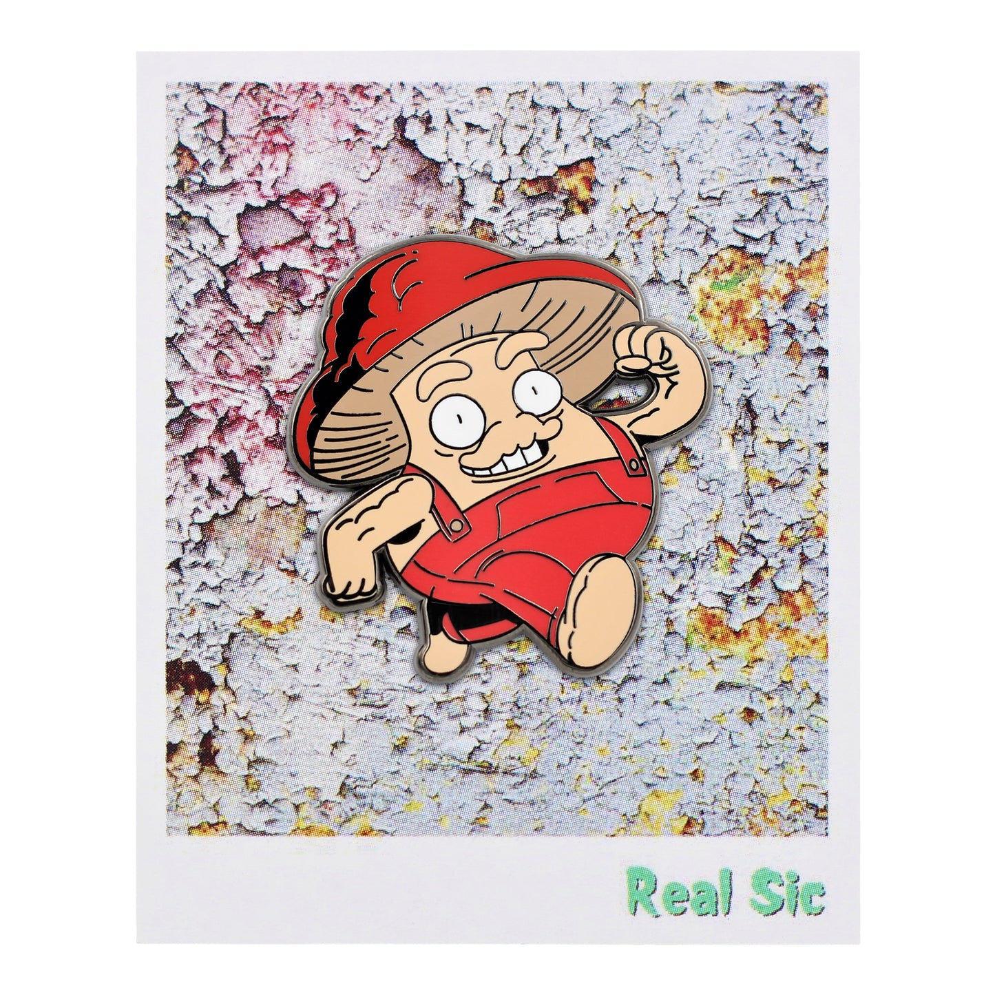 Mushroom Guy Enamel Pin - Funny, Trippy Shroom Dude Pin