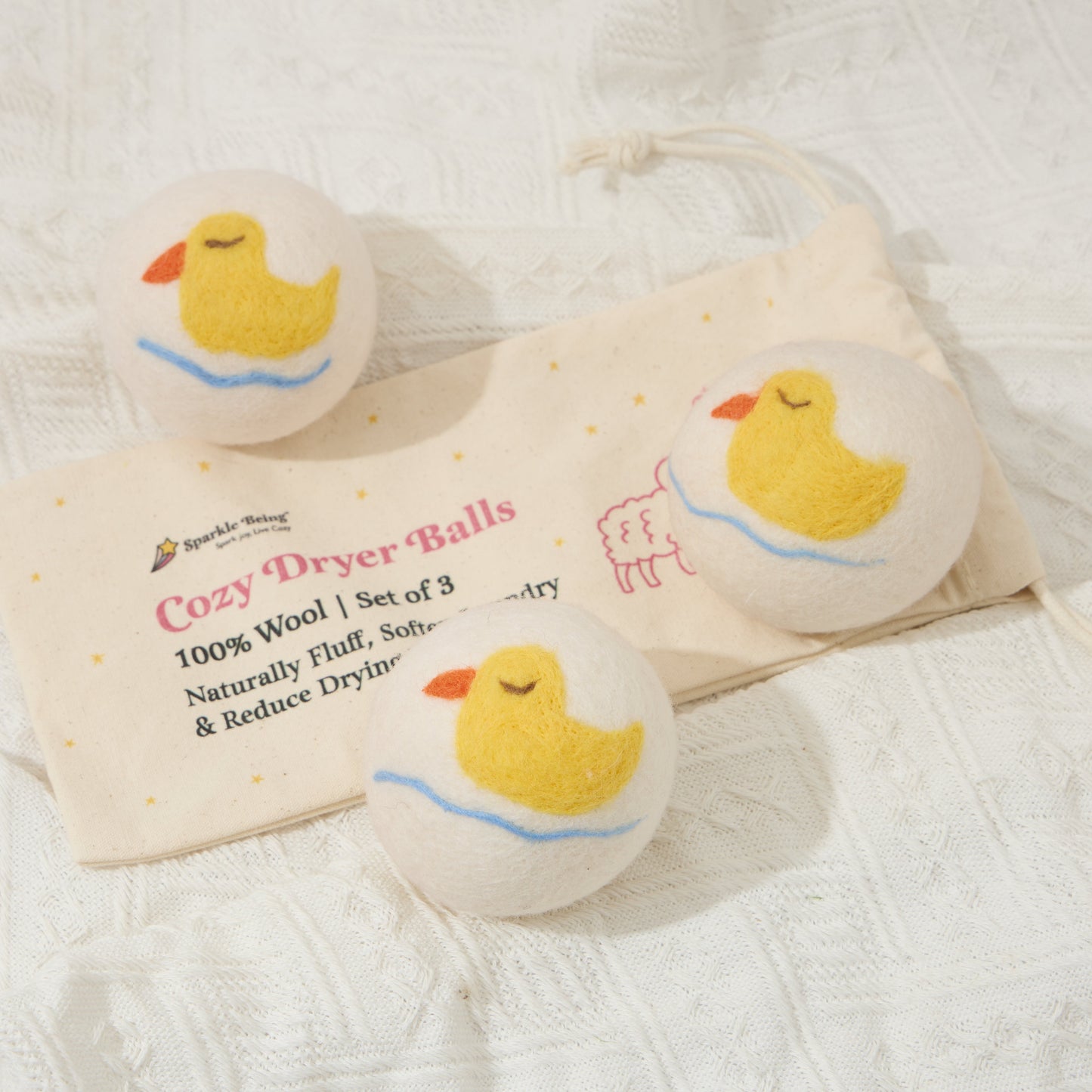 Duck Eco Wool Dryer Balls – Set of 3