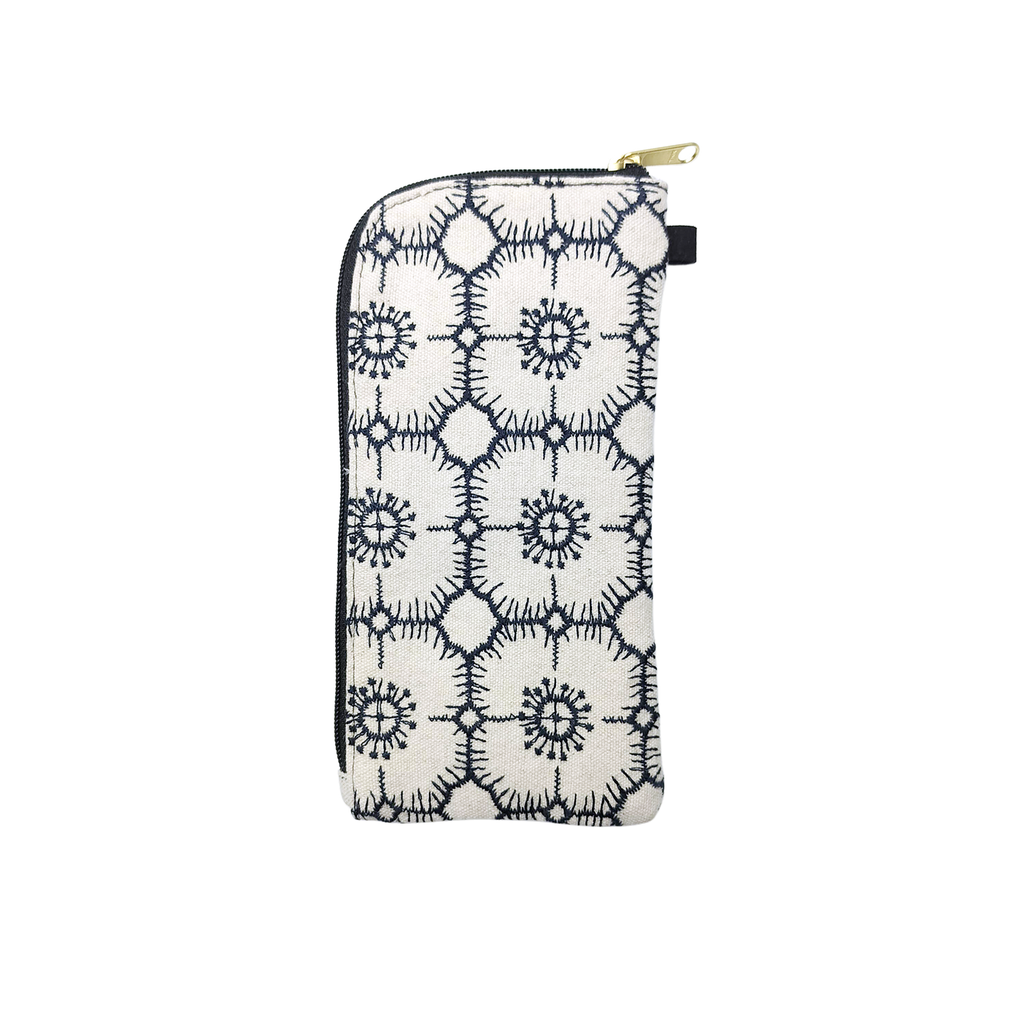 Embroidered Multi-Use Pouch – Two-Tone Reversible Design