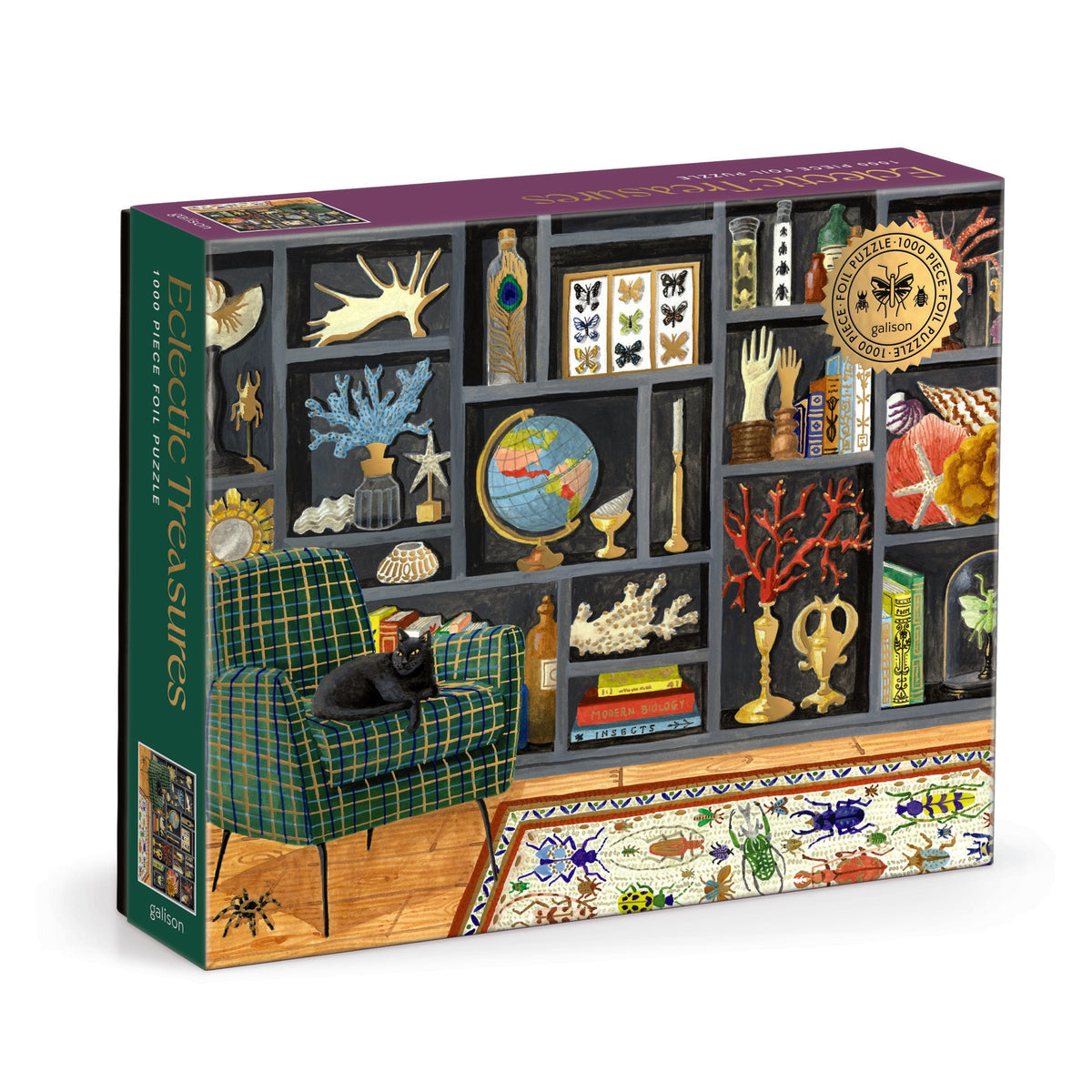 Galison - Eclectic Treasures 1000-Piece Foil Puzzle
