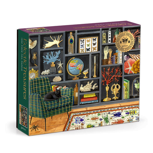 Galison - Eclectic Treasures 1000-Piece Foil Puzzle