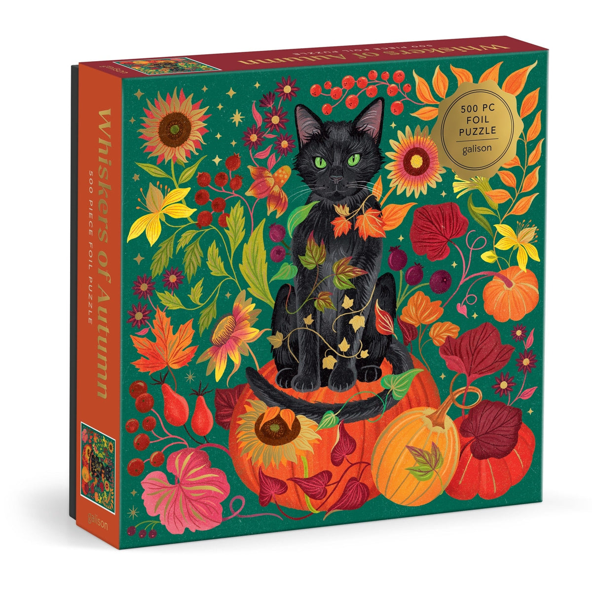 Galison - Whiskers of Autumn 500-Piece Foil Puzzle