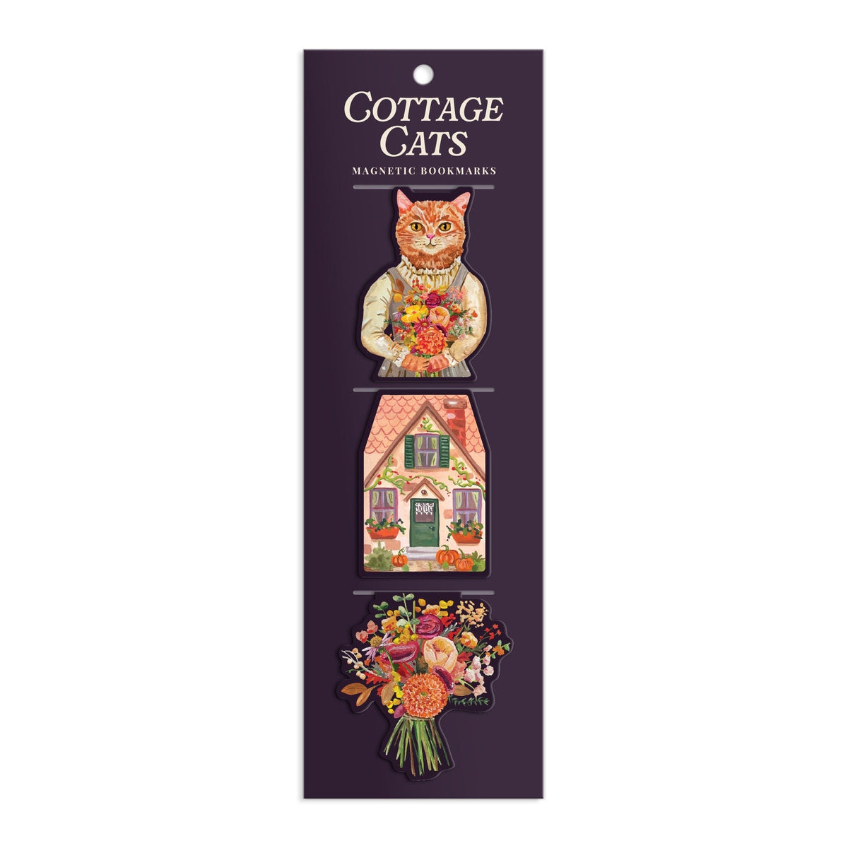 Galison - Cottage Cats Magnetic Bookmarks