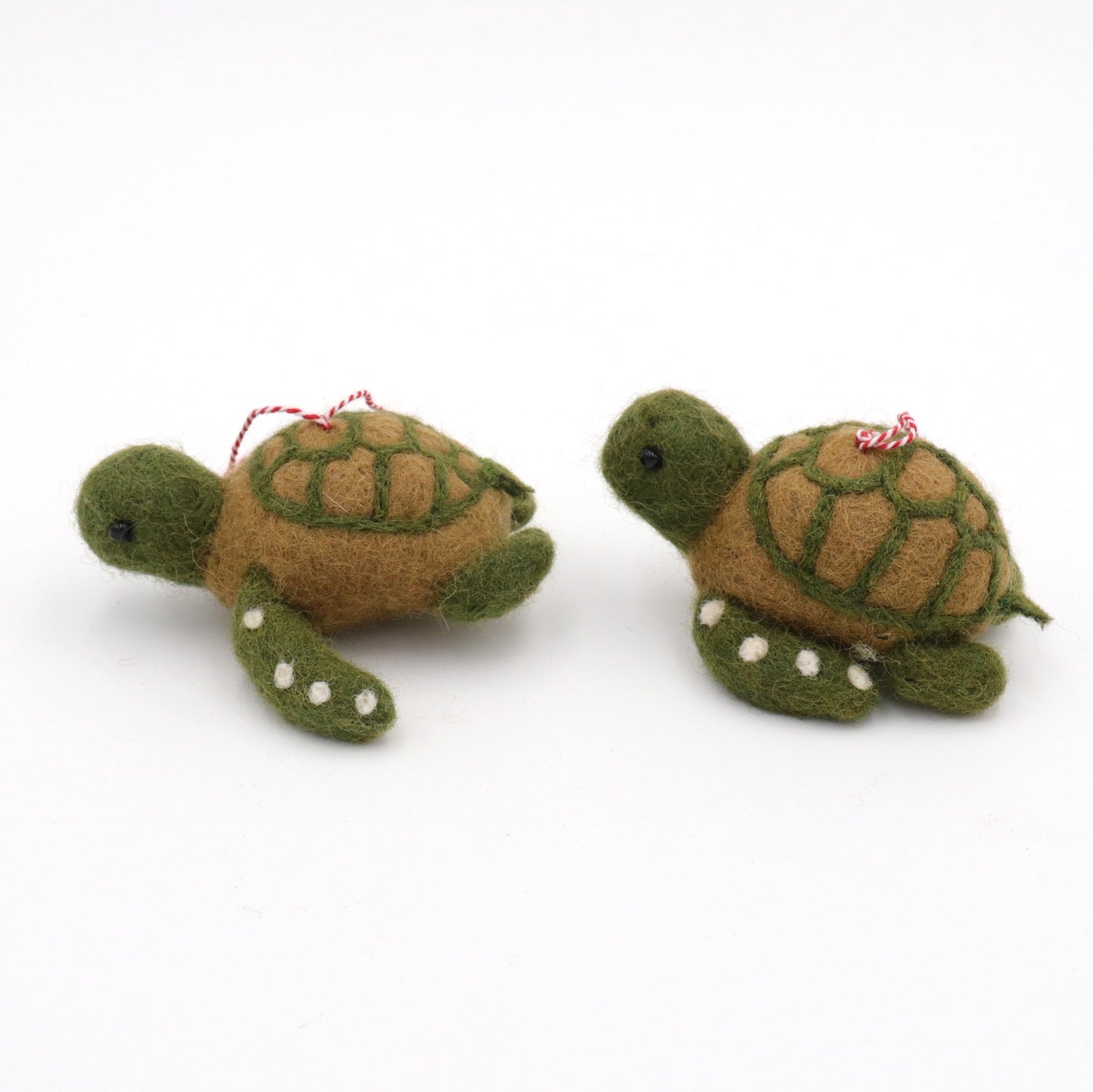 Handmade Wool Felt Turtle Ornament – Needle Felt Sea Turtle Decor