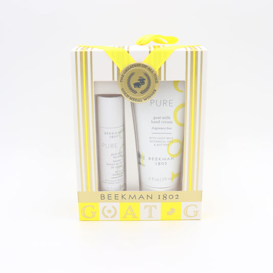 Pure Gold Milk Hand Cream and Lip Balm Gift Set