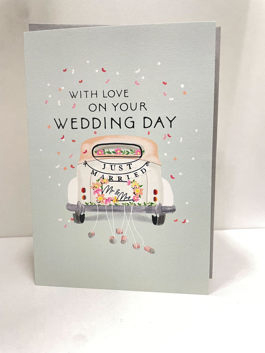 Just Married Wedding Greeting Card