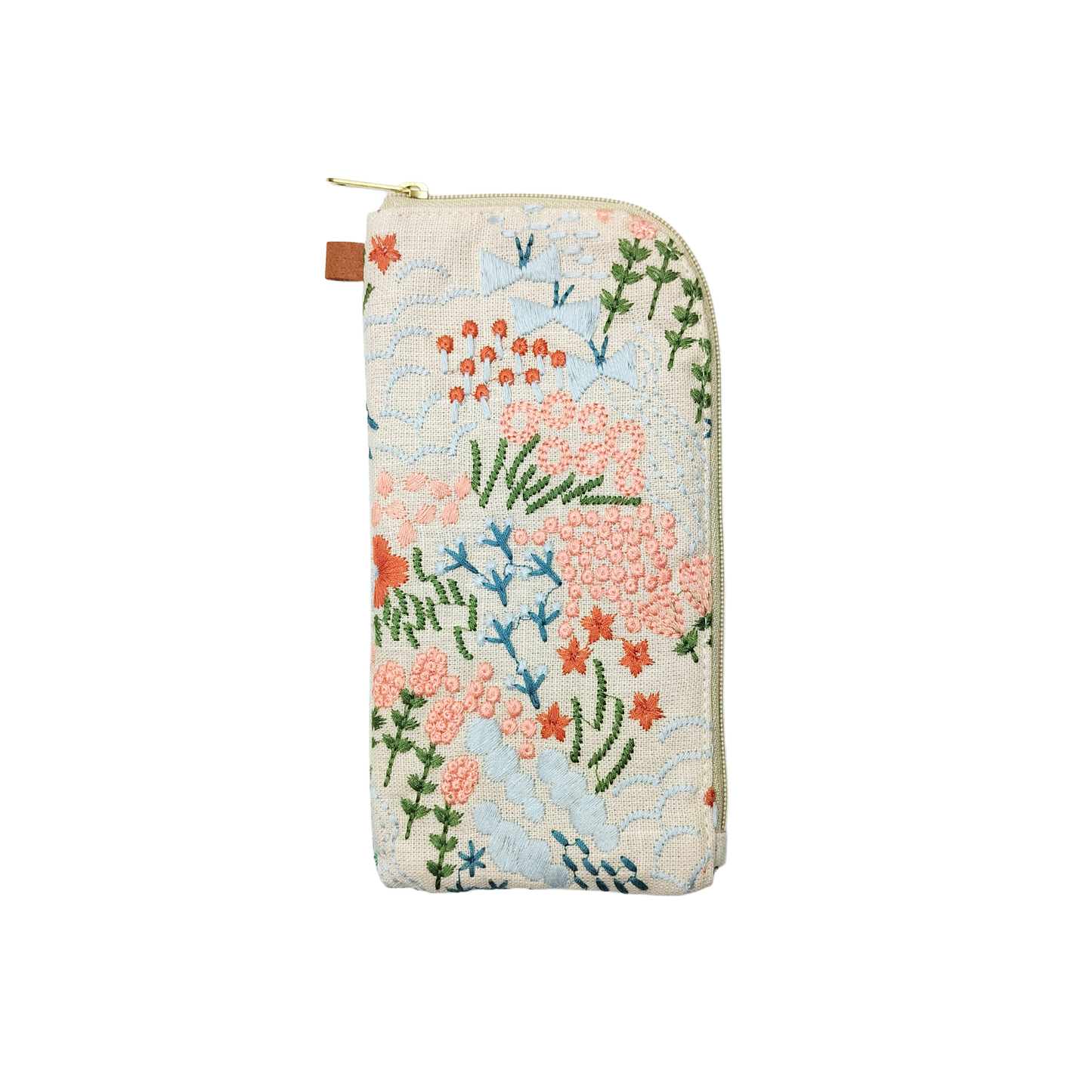 Embroidered Multi-Use Pouch – Two-Tone Reversible Design