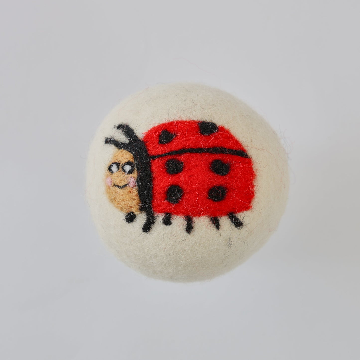 Ladybug Eco Wool Laundry Dryer Balls - Set of 3