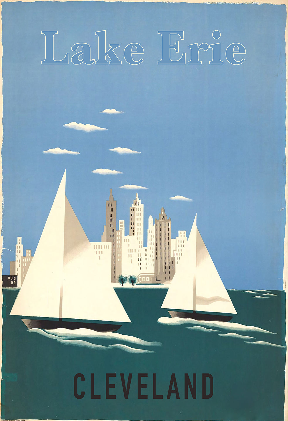 Lake erie cleveland By Vintage Banners