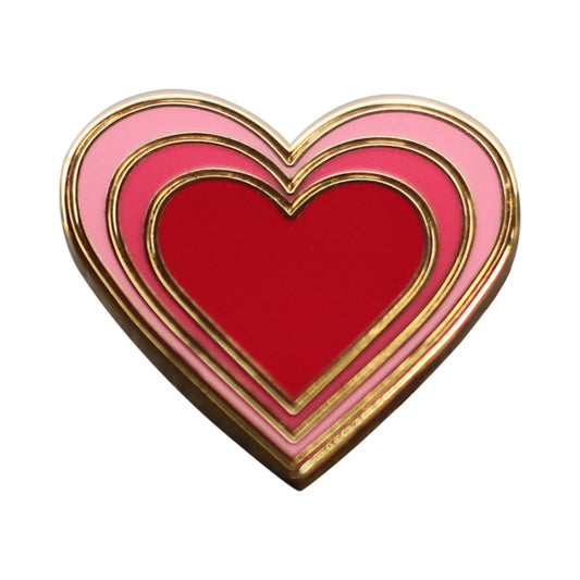 Real Sic Radiant Heart Enamel Pin - Heart Valentine's gifts