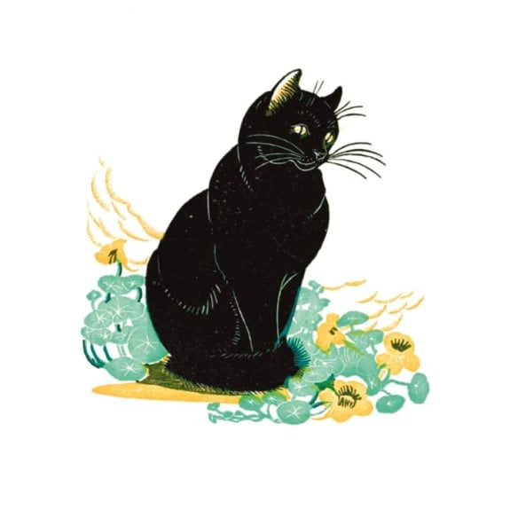 Lucky Cat Greeting Card