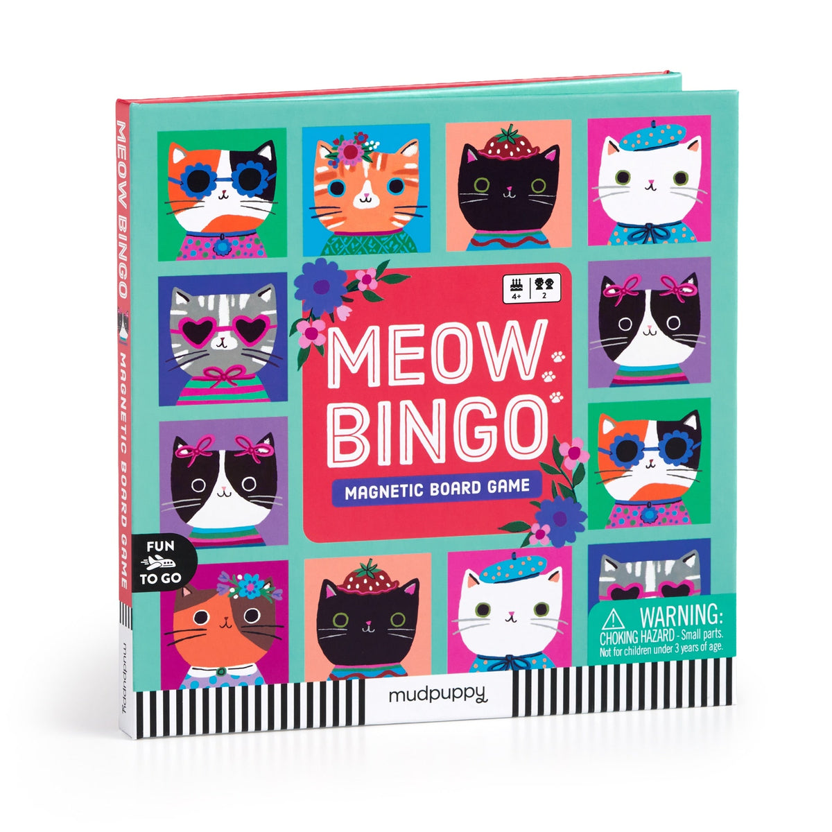 Mudpuppy - Meow Bingo! Magnetic Board Game