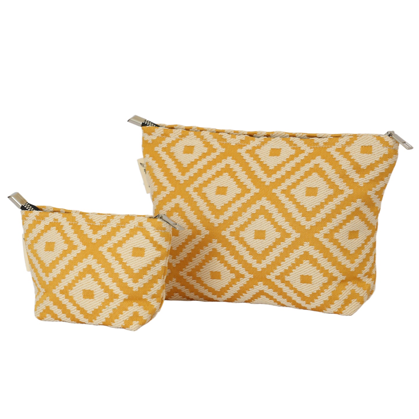 Marigold Mosaic Toiletry / Makeup Bag - Travel-Friendly Cosmetic Bag