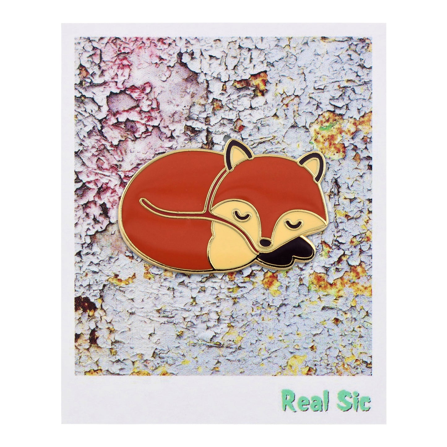 Sleeping Fox – Cute Sleepy Fox Enamel Pin