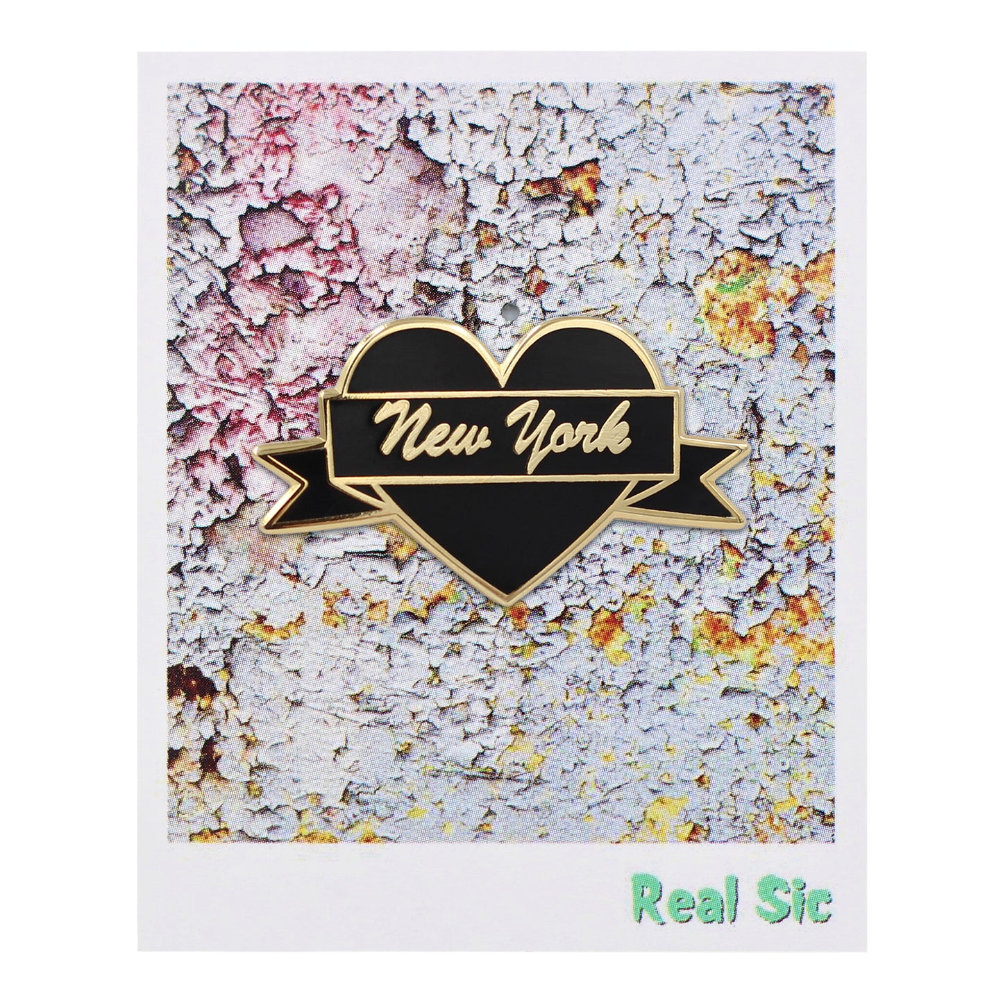 I Heart New York – Black & Gold City Pin