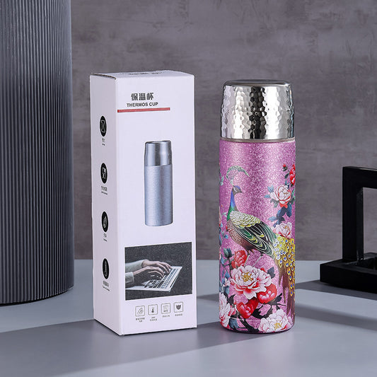 Premium Titanium Tea Thermos Cup with Water Separation