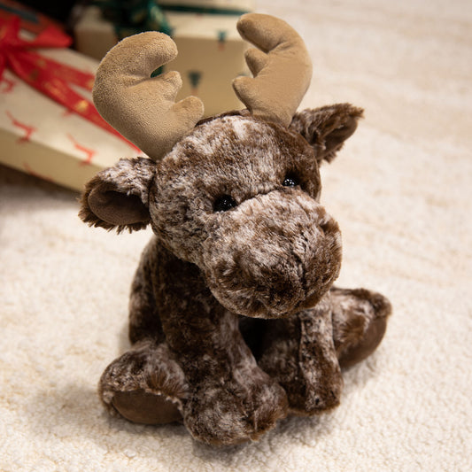 Brown Moose Plush Toy – Soft Stuffed Animal