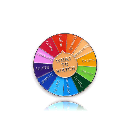 Spin Enamel Pin - What to Watch