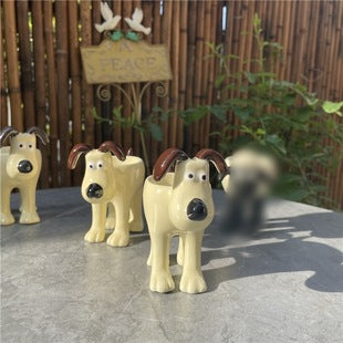 Personalized Retro Puppy & Lamb Ceramic Egg Holder - Cute Kitchen Tableware