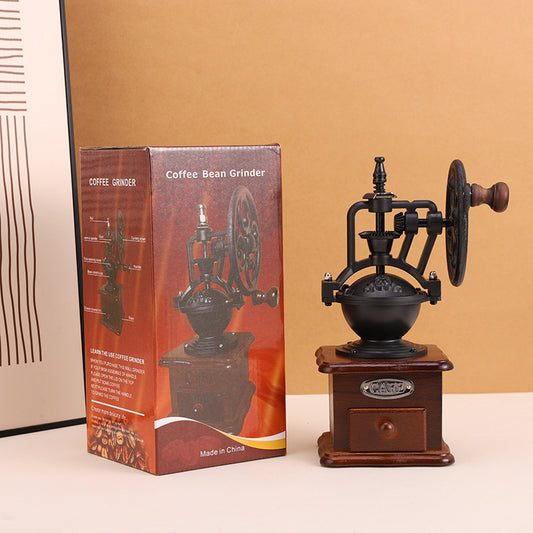 Portable Hand-Crank Coffee Grinder - Manual Bean Grinder