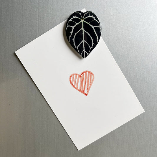 Tropical Leaf Magnet - Dark Green