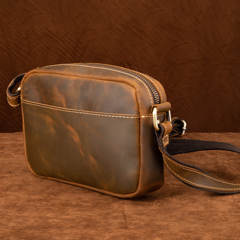 Leather Crossbody - Dark