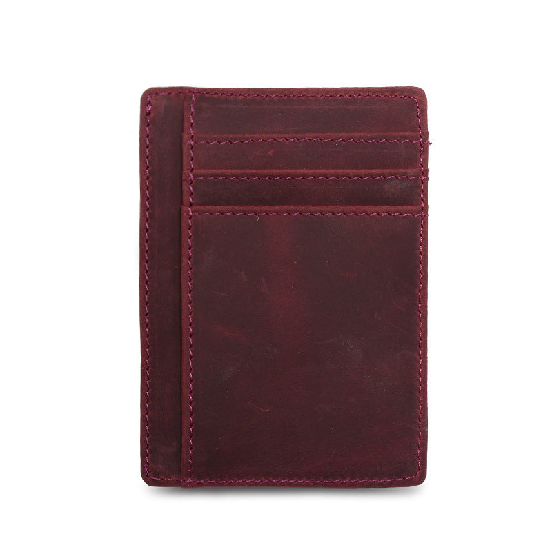 RFID Anti-Magnetic Wallet - Claret