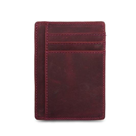 RFID Anti-Magnetic Wallet - Claret