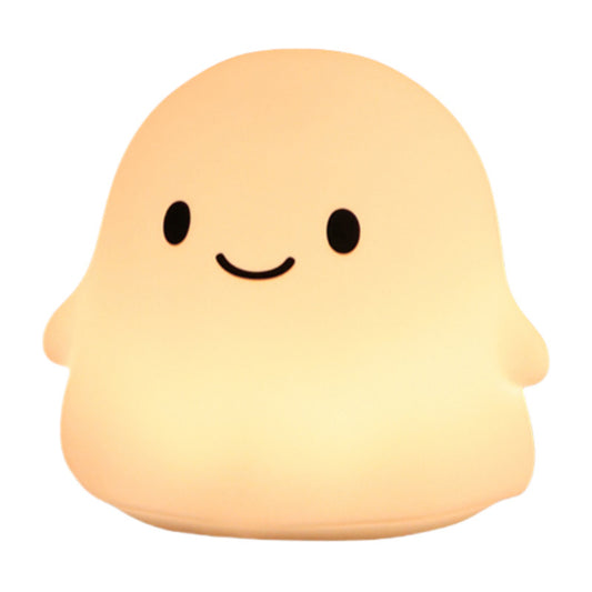 Silicone Ghost Night Light - Rechargeable LED Bedside Lamp