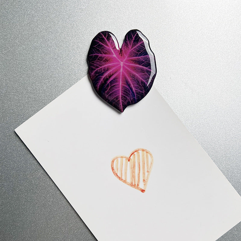 Tropical Leaf Magnet - Purple