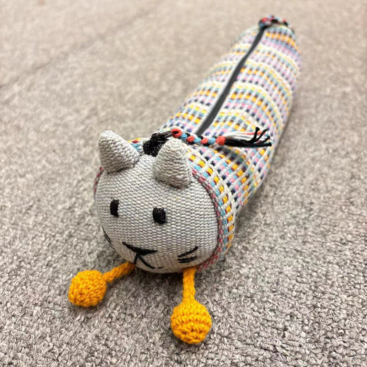 White Cat Pencil Case