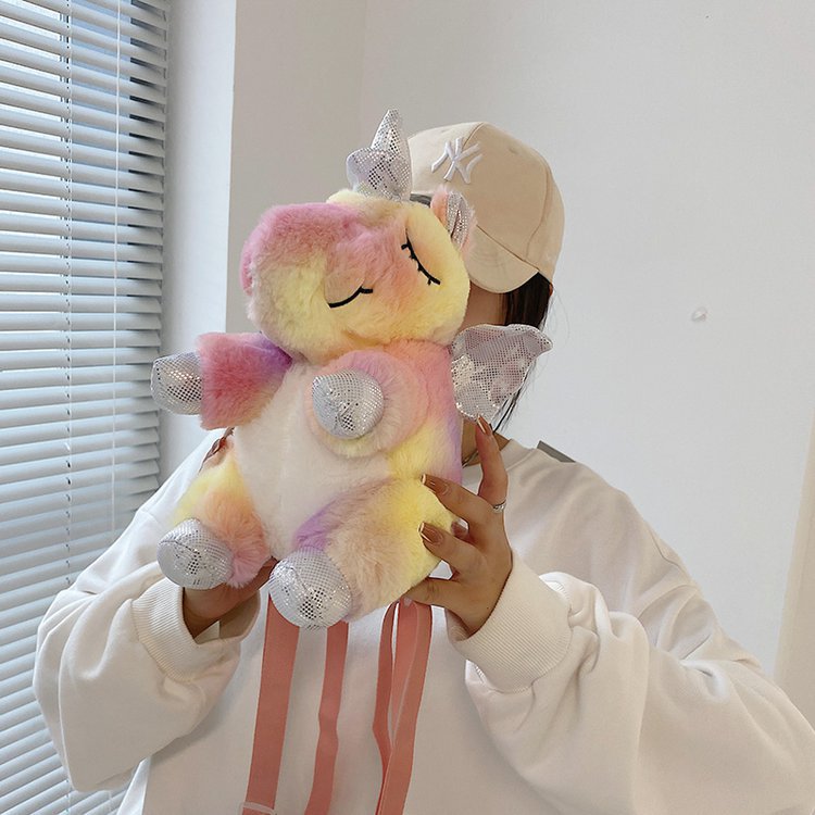 Plush Unicorn Crossbody