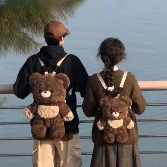 Teddy Bear Backpack - Brown - Large