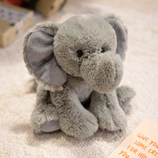Gray Elephant Plush Toy – Soft Stuffed Animal