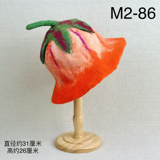 Wool felt handmade hat