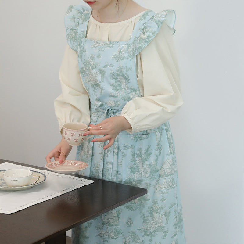 Full Body Apron Dress - Spring Green