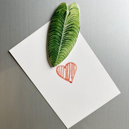 Tropical Leaf Magnet - Long Green