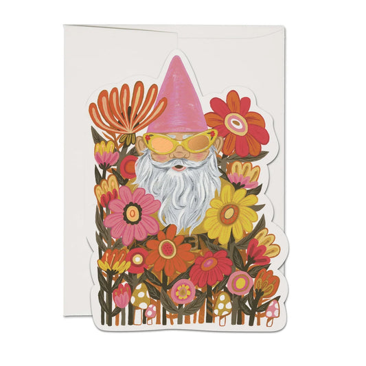 Radical Gnome Greeting Card