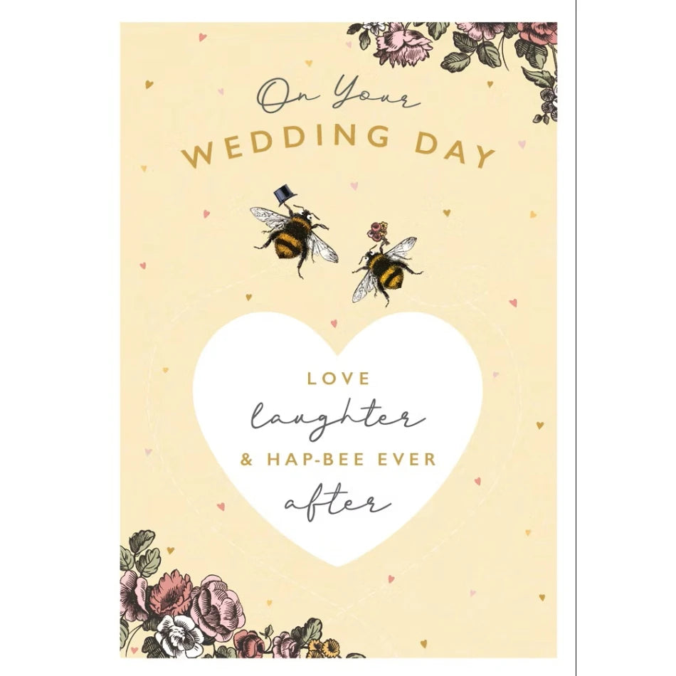 Hap-Bee Ever After Greeting Card