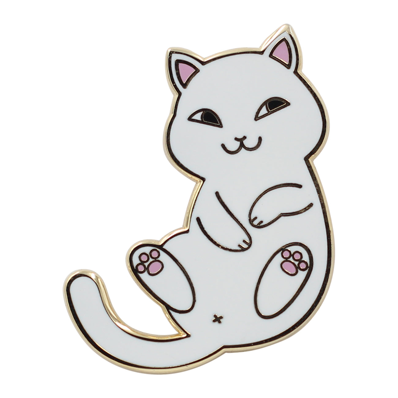 Real Sic Playful Cat Enamel Pin - Cute & Funny Cat Lapel Pin