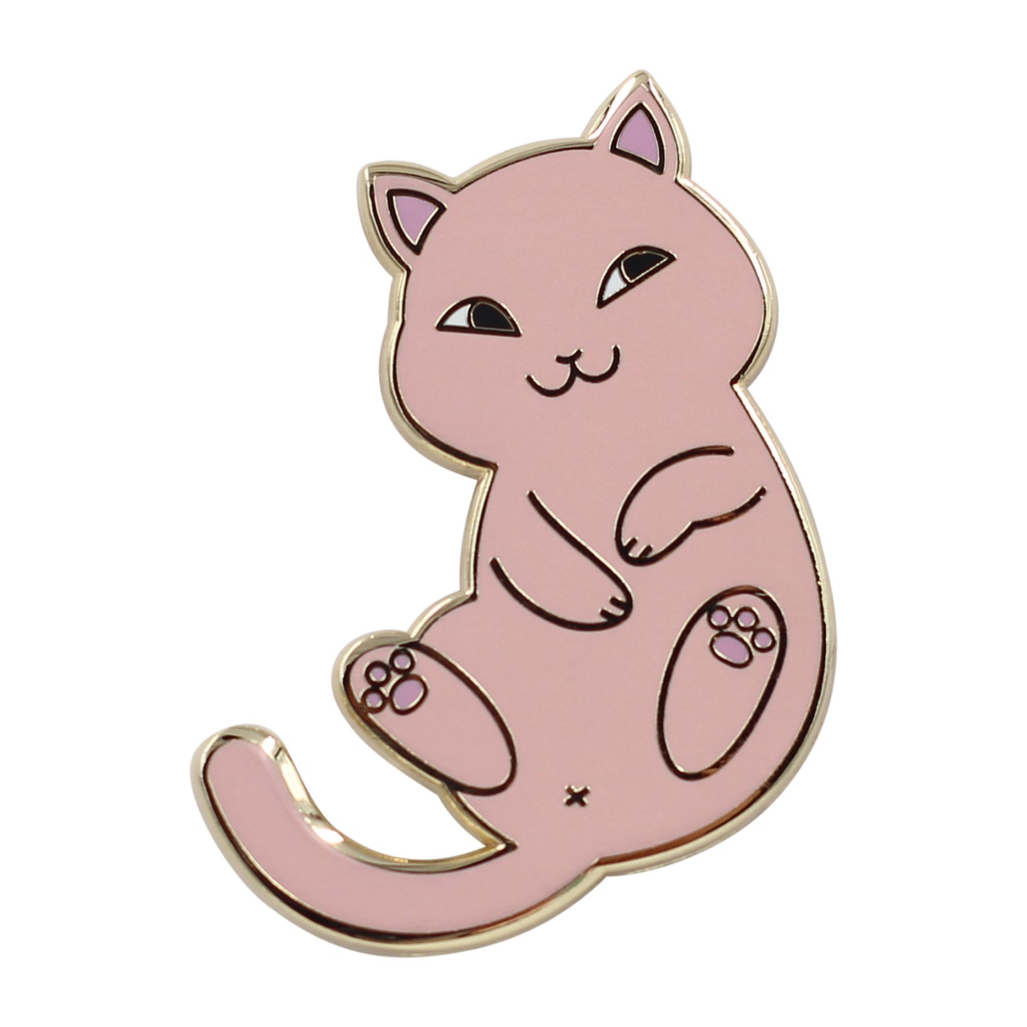 Real Sic Playful Cat Enamel Pin - Cute & Funny Cat Lapel Pin