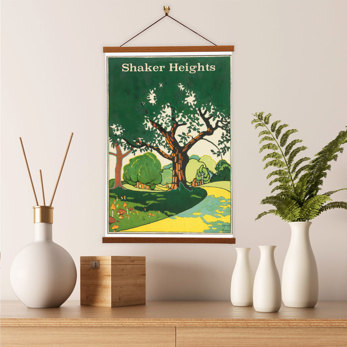 Shaker Heights Cleveland Prints By Vintage Banners