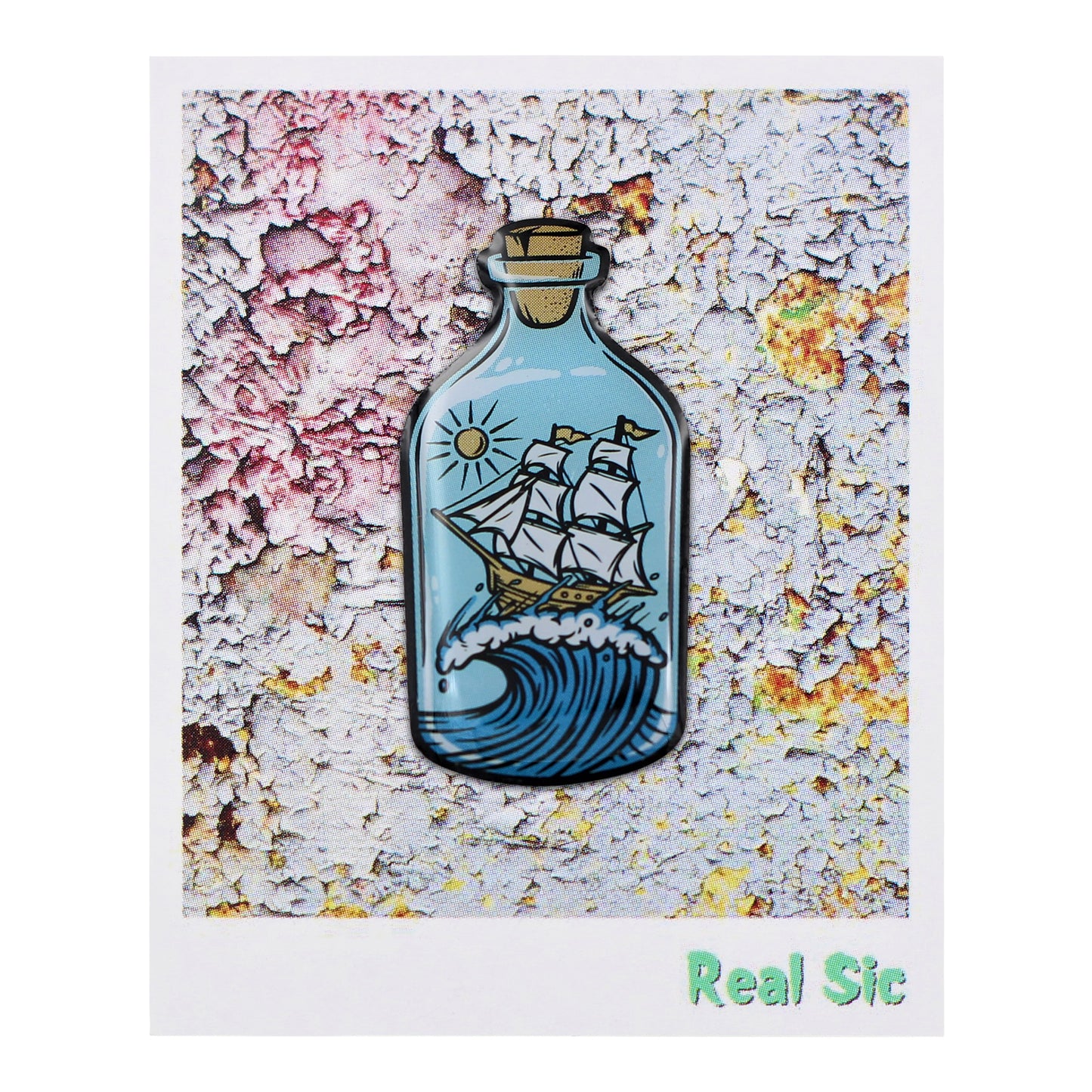 Ship in a Bottle - Sailing, Ocean Nautical Enamel Lapel Pin