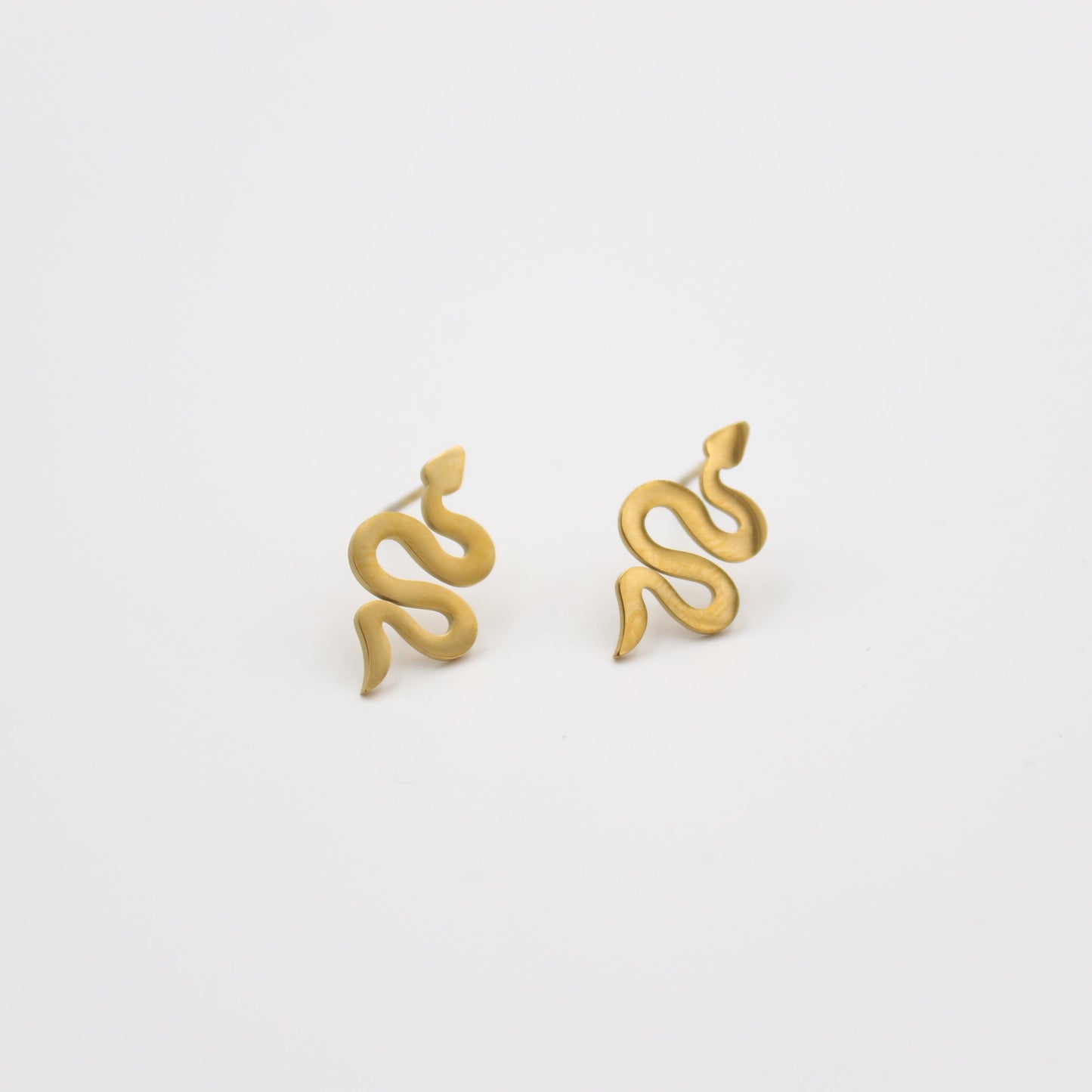 Snake Studs Earrings - Slithering
