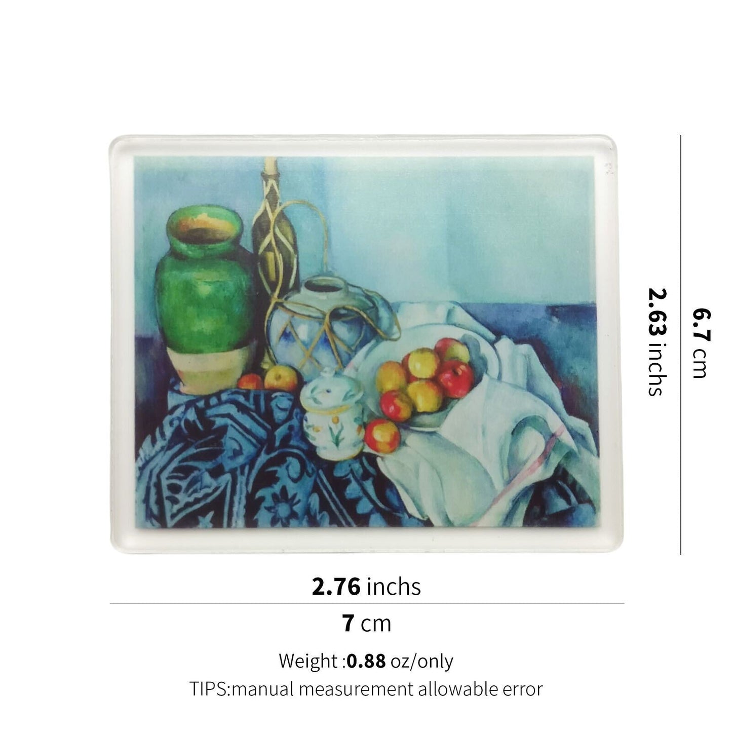 Still Life with Apples Acrylic Magnet – Paul Cézanne Art Fridge Magnet